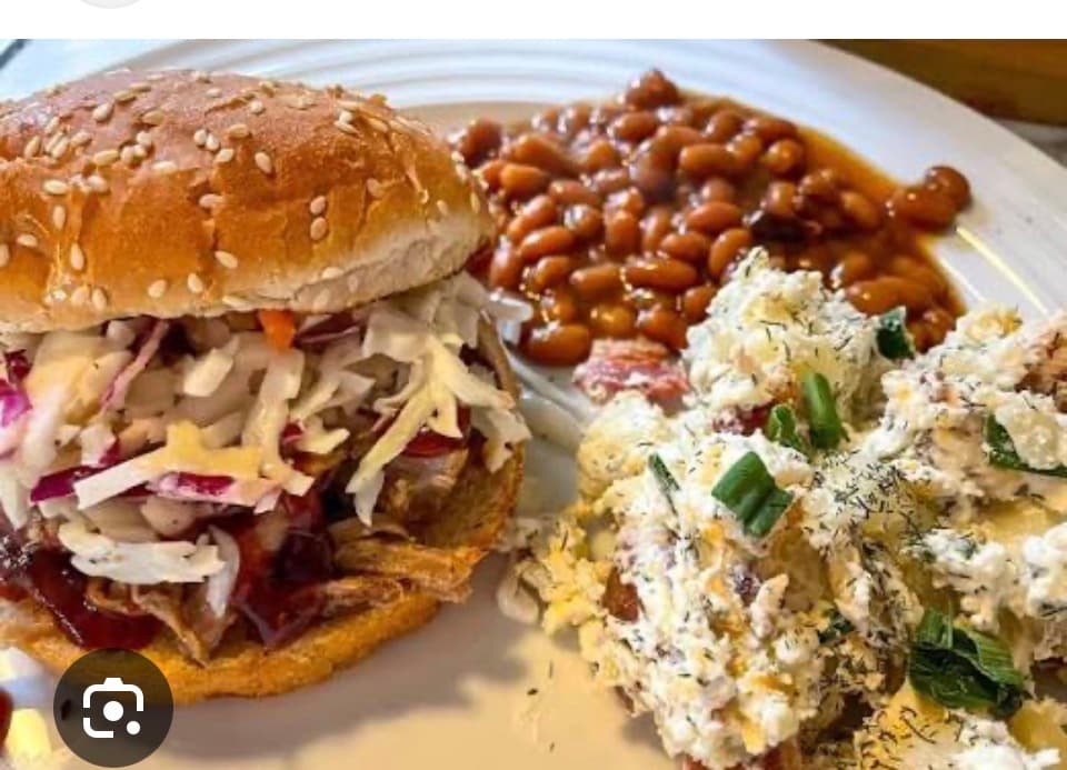 Chopped pork sandwich